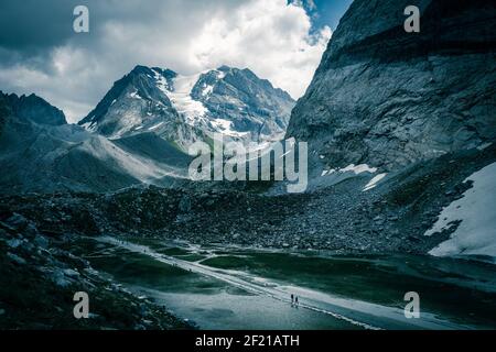 Kuhsee, Lac des Vaches, im Vanoise Nationalpark, Frankreich Stockfoto