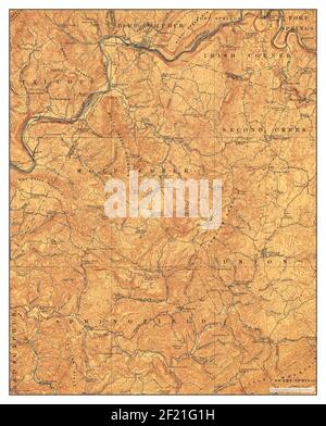 Alderson, West Virginia, Karte 1923, 1:62500, Vereinigte Staaten von Amerika von Timeless Maps, Daten U.S. Geological Survey Stockfoto