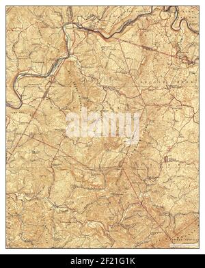 Alderson, West Virginia, Karte 1923, 1:62500, Vereinigte Staaten von Amerika von Timeless Maps, Daten U.S. Geological Survey Stockfoto