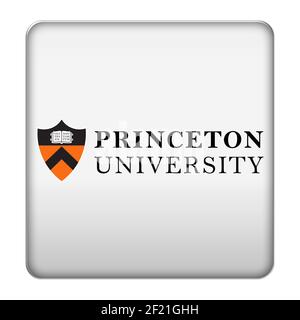 Schild mit Logo der Princeton University Stockfoto
