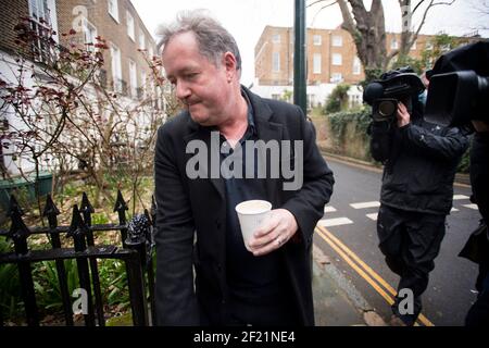 London, Großbritannien. März 2021, 10th. Der ehemalige britische Gastgeber PIERS MORGAN kehrt am Morgen nach seinem Rücktritt über seine Kommentare über die Herzogin von Sussex, Meghan Markle, in sein Londoner Zuhause zurück. Bildnachweis: Ben Cawthra/Sipa USA **KEINE Verkäufe in Großbritannien** Bildnachweis: SIPA USA/Alamy Live News Stockfoto
