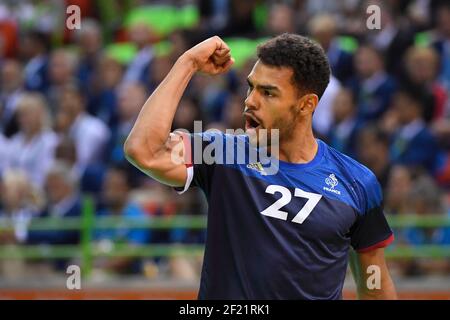 Frankreich s Adrien Dipanda Handball Männer s während der Olympischen Spiele RIO 2016, Handball Männer Finale Dänemark gegen Frankreich, am 21. August 2016, in Rio, Brasilien - Foto Julien Crosnier / KMSP / DPPI Stockfoto