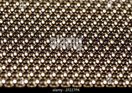 Große Anzahl von gleichmäßig verteilten Kugellagern Stockfoto