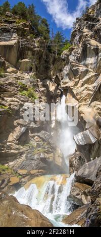 Wasserfall im Vanoise Nationalpark, Französische alpen Stockfoto