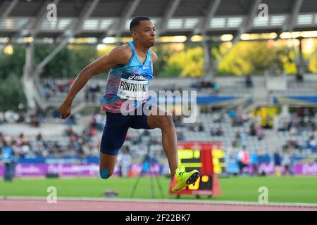 Während des Meeting de Paris 2017, im Charlety Stadium, in Paris, Frankreich, am 1. Juli, 2017 - Foto Julien Crosnier / KMSP / DPPITriple Jump Männer - Jean-Marc Pontvianne (FRA) Stockfoto