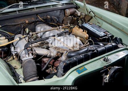 1972 W108 Mercedes 280SE Klassische deutsche Limousine, unrestauriert aus Südafrika Stockfoto