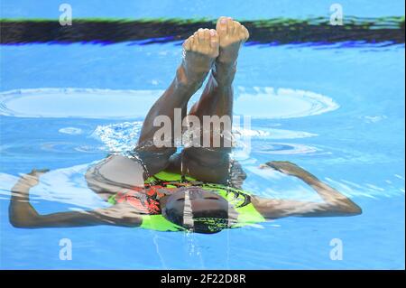 Anna Voloshyna (UKR) tritt auf Solo Free Preliminary Synchronschwimmen während der FINA World Championships 17th, in der Duna Arena, in Budapest, Ungarn, Tag 4, Am 17th. Juli 2017, Photo Stephane Kempinaire / KMSP / DPPI Stockfoto