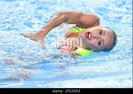 Anna Voloshyna (UKR) tritt auf Solo Free Preliminary Synchronschwimmen während der FINA World Championships 17th, in der Duna Arena, in Budapest, Ungarn, Tag 4, Am 17th. Juli 2017, Photo Stephane Kempinaire / KMSP / DPPI Stockfoto