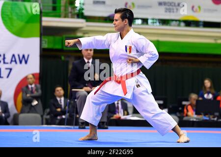 Sandy Scordo (FRA) tritt in Karate während der World Games 2017 in Breslau, Polen, Tag 6, am 25th. Juli 2017 - Foto Julien Crosnier / KMSP / DPPI Stockfoto