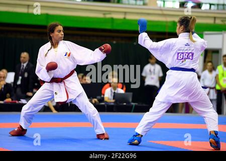 Emilie Thouy (FRA) tritt in Karate während der World Games 2017 in Breslau, Polen, Tag 6, am 25th. Juli 2017 - Foto Julien Crosnier / KMSP / DPPI Stockfoto