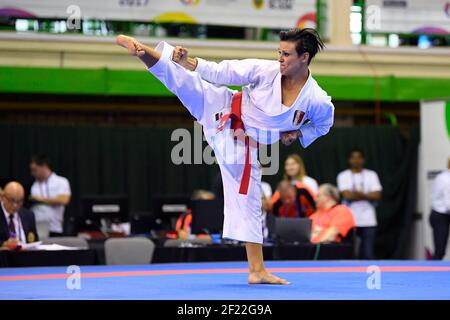 Sandy Scordo (FRA) tritt in Karate während der World Games 2017 in Breslau, Polen, Tag 6, am 25th. Juli 2017 - Foto Julien Crosnier / KMSP / DPPI Stockfoto