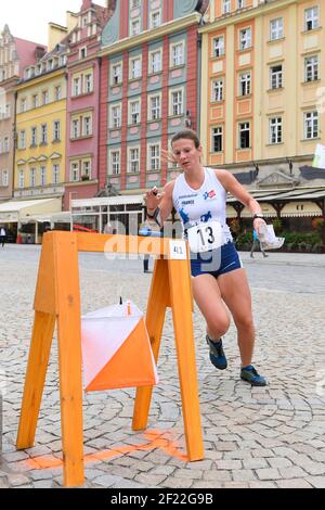 Lauriane Beauvisage (FRA) tritt im Orientierungslauf während der World Games 2017 in Breslau, Polen, Tag 6, am 25th. Juli 2017 - Foto Julien Crosnier / KMSP / DPPI Stockfoto