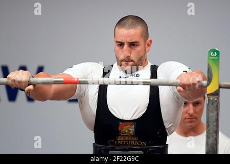 Sofiane Belkesir (FRA) tritt im Powerlifting während der World Games 2017 in Breslau, Polen, Tag 6, am 25th. Juli 2017 - Foto Julien Crosnier / KMSP / DPPI Stockfoto