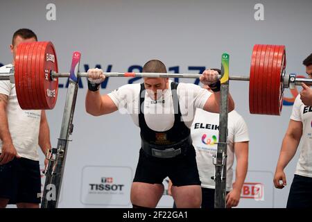 Sofiane Belkesir (FRA) tritt im Powerlifting während der World Games 2017 in Breslau, Polen, Tag 6, am 25th. Juli 2017 - Foto Julien Crosnier / KMSP / DPPI Stockfoto