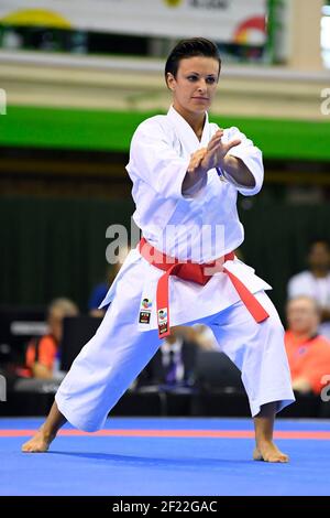 Sandy Scordo (FRA) tritt in Karate während der World Games 2017 in Breslau, Polen, Tag 6, am 25th. Juli 2017 - Foto Julien Crosnier / KMSP / DPPI Stockfoto