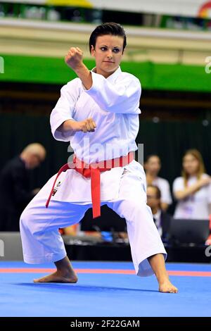 Sandy Scordo (FRA) tritt in Karate während der World Games 2017 in Breslau, Polen, Tag 6, am 25th. Juli 2017 - Foto Julien Crosnier / KMSP / DPPI Stockfoto