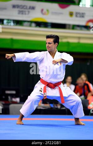 Sandy Scordo (FRA) tritt in Karate während der World Games 2017 in Breslau, Polen, Tag 6, am 25th. Juli 2017 - Foto Julien Crosnier / KMSP / DPPI Stockfoto