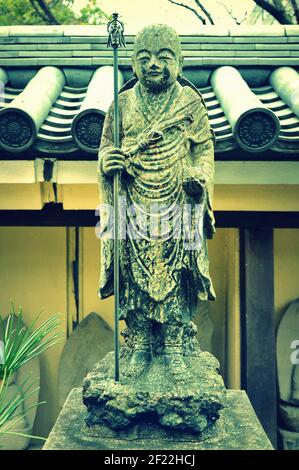 Buddha-Statue im Tōchō-ji Tempel. Dies ist ein Shingon Tempel in Hakata, Fukuoka, Japan. Es wurde Kūkai von 806 gegründet Stockfoto