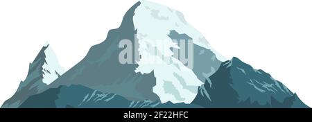 Eisberg mit Schnee bedeckt. Stock Vektor