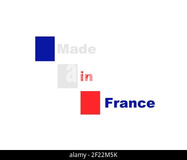 Qualitätssiegel in Frankreich. Stockfoto