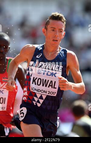 Yoann Kowal (FRA) tritt in 3000 Meter Steeplechase Männer während der Leichtathletik-Weltmeisterschaften 2017, im Olympiastadion, in London, Großbritannien, Tag 3, Am 6th. August 2017 - Foto Julien Crosnier / KMSP / DPPI Stockfoto