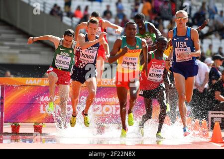 Yoann Kowal (FRA) tritt in 3000 Meter Steeplechase Männer während der Leichtathletik-Weltmeisterschaften 2017, im Olympiastadion, in London, Großbritannien, Tag 3, Am 6th. August 2017 - Foto Julien Crosnier / KMSP / DPPI Stockfoto