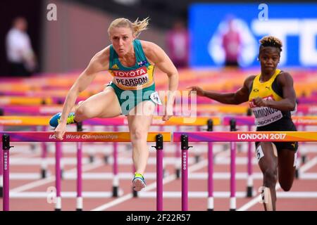 Sally Pearson (AUS) tritt in 100 Meter Hürden Frauen während der Leichtathletik-Weltmeisterschaften 2017, im Olympiastadion, in London, Großbritannien, Tag 8, Am 11th. August 2017 - Foto Julien Crosnier / KMSP / DPPI Stockfoto