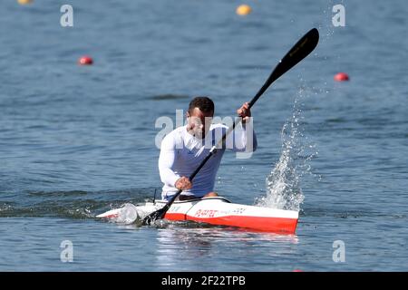 Martin Farineaux aus Frankreich tritt in KL3 Männern 200m während der 2017 ICF Kanusprint Weltmeisterschaft in Racice, Tschechische Republik, Tag 1, 23th. August 2017 - Foto Jean-Marie Hervio / KMSP / DPPI Stockfoto