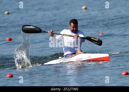 Martin Farineaux aus Frankreich tritt in KL3 Männern 200m während der 2017 ICF Kanusprint Weltmeisterschaft in Racice, Tschechische Republik, Tag 1, 23th. August 2017 - Foto Jean-Marie Hervio / KMSP / DPPI Stockfoto