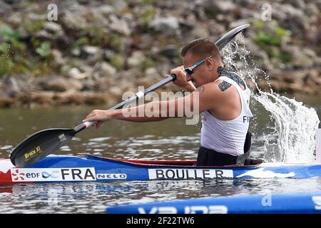 Remy Boulle aus Frankreich tritt in KL1 Männer 200 m während der ICF Kanusprint-Weltmeisterschaft 2017 in Racice, Tschechische Republik, Tag 3, 25th. August 2017 - Foto Jean-Marie Hervio / KMSP / DPPI Stockfoto