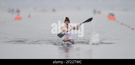 Sarah Guyot aus Frankreich tritt in K1 Frauen 200 m während der ICF Kanusprint-Weltmeisterschaft 2017 in Racice, Tschechische Republik, Tag 5, 27th. August 2017 - Foto Jean-Marie Hervio / KMSP / DPPI Stockfoto