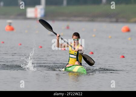 Alyce Burnett aus Australien tritt an und gewinnt Goldmedaille in K1 Frauen 1000 m während der ICF Kanusprint-Weltmeisterschaft 2017 in Racice, Tschechische Republik, Tag 5, 27th. August 2017 - Foto Jean-Marie Hervio / KMSP / DPPI Stockfoto