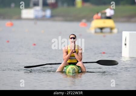 Alyce Burnett aus Australien tritt an und gewinnt Goldmedaille in K1 Frauen 1000 m während der ICF Kanusprint-Weltmeisterschaft 2017 in Racice, Tschechische Republik, Tag 5, 27th. August 2017 - Foto Jean-Marie Hervio / KMSP / DPPI Stockfoto