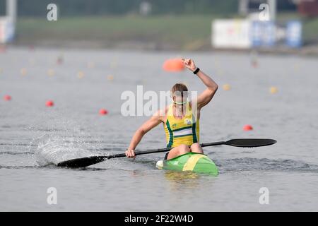 Alyce Burnett aus Australien tritt an und gewinnt Goldmedaille in K1 Frauen 1000 m während der ICF Kanusprint-Weltmeisterschaft 2017 in Racice, Tschechische Republik, Tag 5, 27th. August 2017 - Foto Jean-Marie Hervio / KMSP / DPPI Stockfoto