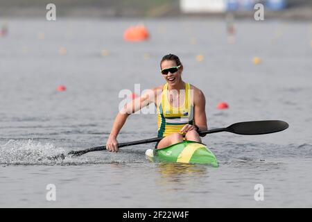 Alyce Burnett aus Australien tritt an und gewinnt Goldmedaille in K1 Frauen 1000 m während der ICF Kanusprint-Weltmeisterschaft 2017 in Racice, Tschechische Republik, Tag 5, 27th. August 2017 - Foto Jean-Marie Hervio / KMSP / DPPI Stockfoto