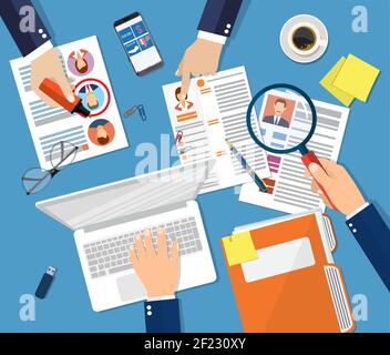 Human Resources Management Konzept Stock Vektor