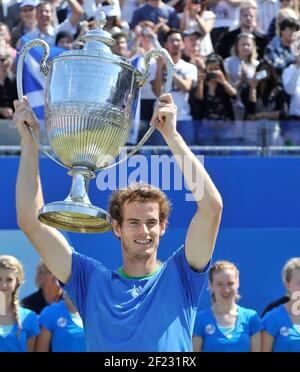 Finale Andy Murray schlägt Jo-Wilfried Tsonga . 13/6/2011. BILD DAVID ASHDOWN Stockfoto