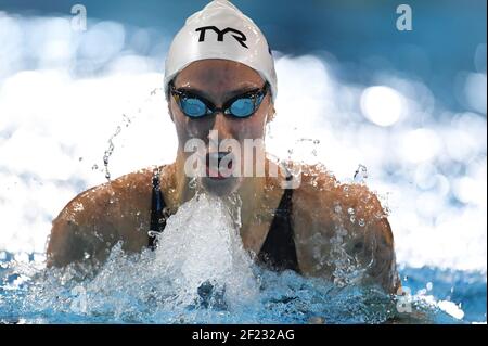 Fantine Lesaffre (FRA) tritt an und gewinnt die Bronzemedaille beim 400 m Medley Finale der Frauen während des Schwimmen Europameisterschaftskurses 2017, in der Royal Arena in Kopenhagen, Dänemark, Tag 1, am 13th. Dezember 2017 - Foto Stéphane Kempinaire / KMSP / DPPI Stockfoto