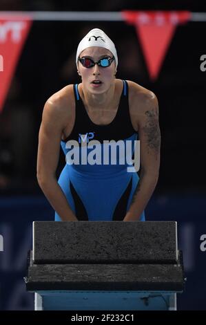 Fantine Lesaffre (FRA) tritt an und gewinnt die Bronzemedaille beim 400 m Medley Finale der Frauen während des Schwimmen Europameisterschaftskurses 2017, in der Royal Arena in Kopenhagen, Dänemark, Tag 1, am 13th. Dezember 2017 - Foto Stéphane Kempinaire / KMSP / DPPI Stockfoto