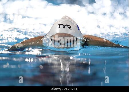 Fantine Lesaffre (FRA) tritt an und gewinnt die Bronzemedaille beim 400 m Medley Finale der Frauen während des Schwimmen Europameisterschaftskurses 2017, in der Royal Arena in Kopenhagen, Dänemark, Tag 1, am 13th. Dezember 2017 - Foto Stéphane Kempinaire / KMSP / DPPI Stockfoto