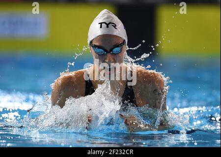 Fantine Lesaffre (FRA) tritt an und gewinnt die Bronzemedaille beim 400 m Medley Finale der Frauen während des Schwimmen Europameisterschaftskurses 2017, in der Royal Arena in Kopenhagen, Dänemark, Tag 1, am 13th. Dezember 2017 - Foto Stéphane Kempinaire / KMSP / DPPI Stockfoto