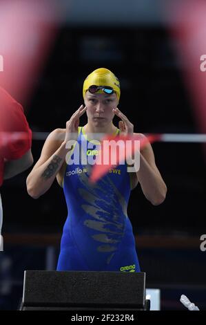 Sarah Sjoestroem (SWE) tritt auf Frauen 100 m Medley Vorlauf während der Schwimmen Europameisterschaft Short Course 2017, in der Royal Arena in Kopenhagen, Dänemark , Tag 2, am 14th. Dezember 2017 - Foto Stéphane Kempinaire / KMSP / DPPI Stockfoto