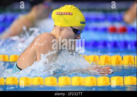 Sarah Sjoestroem (SWE) tritt auf Frauen 100 m Medley während der Schwimmen Europameisterschaft Short Course 2017, in der Royal Arena in Kopenhagen, Dänemark , Tag 2, am 14th. Dezember 2017 - Foto Stéphane Kempinaire / KMSP / DPPI Stockfoto