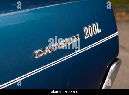 1977 Datsun 200L Japanische Limousine Stockfoto