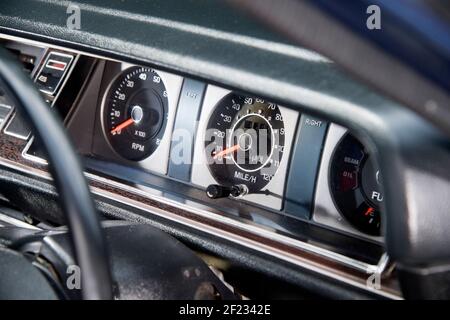 1977 Datsun 200L Japanische Limousine Stockfoto