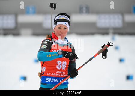 Marie Dorin-Habert (FRA) tritt während der Biathlon-Weltmeisterschaft 2017 in Annecy Le Grand Bornand, Frankreich, TAG 3, am 16. Dezember 2017 auf der 10 KM-Verfolgung der Frauen an - Foto Julien Crosnier / KMSP / DPPI Stockfoto