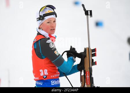 Marie Dorin-Habert (FRA) tritt während der Biathlon-Weltmeisterschaft 2017 in Annecy Le Grand Bornand, Frankreich, TAG 3, am 16. Dezember 2017 auf der 10 KM-Verfolgung der Frauen an - Foto Julien Crosnier / KMSP / DPPI Stockfoto