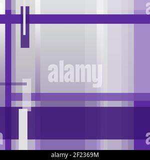 Quadratischer geometrischer violetter, dunkelvioletter und grauer Hintergrund, abstraktes Streifenmuster. Cover Layout modernes Design. Rechteckige Textfelder. Technologie Templ Stockfoto