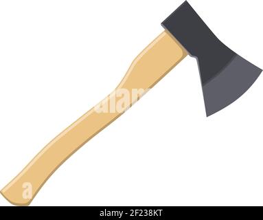 Symbol für hölzerne Axt Stock Vektor