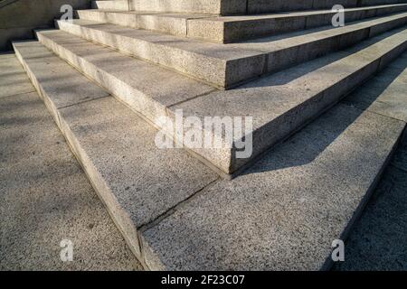 Nahaufnahme von Steinstufen Stockfoto